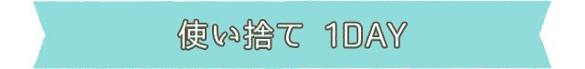 使い捨て 1DAY